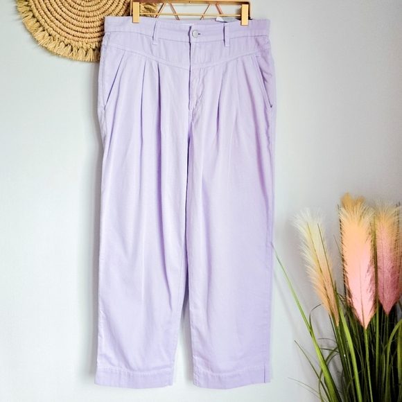 SUNDRY, New, Revolve High Waist Pleated Lavender Trouser Pants Womens Size 30 - Picture 14 of 15